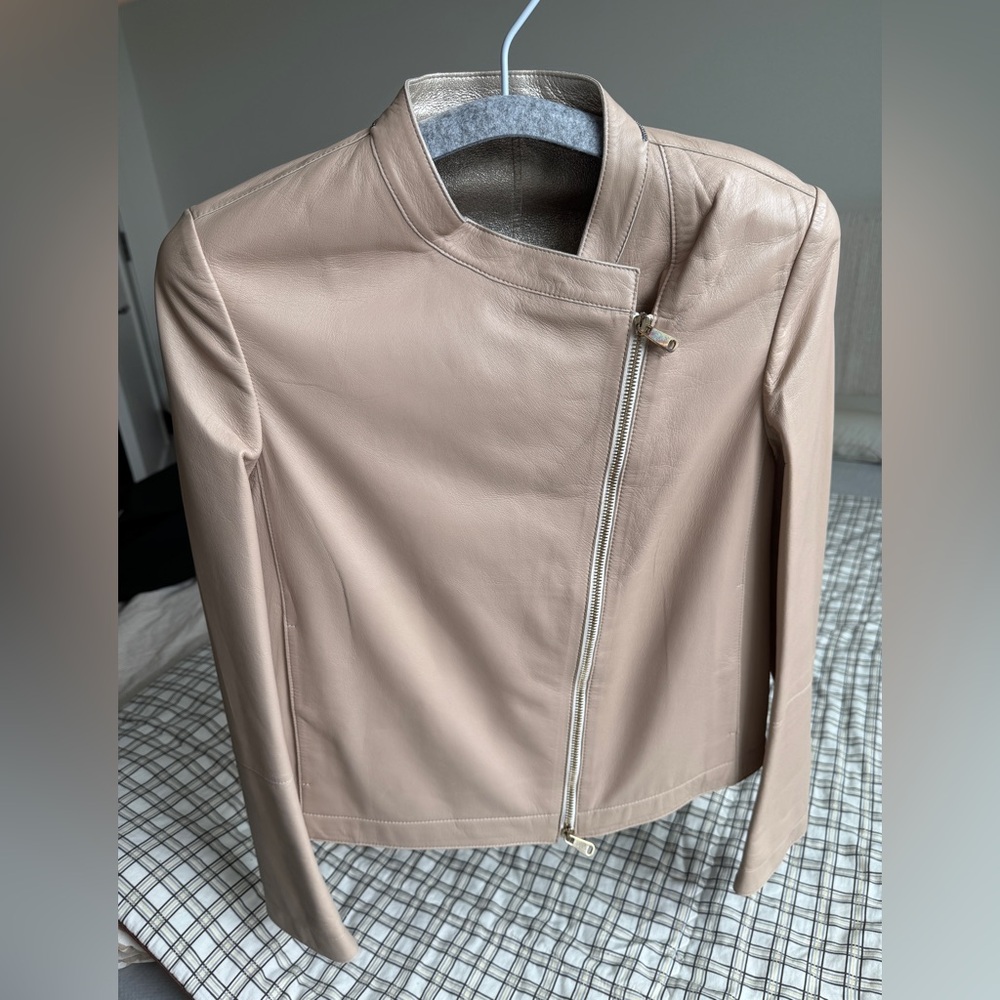 Brunello Cucinelli lamb skin jacket